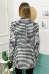 159785 Kazayagi Desen Astarli Blazer Ceket